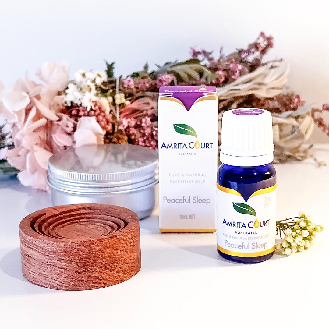 Peaceful Sleep+Wood Diffuser | Improve Sleep | Calming & Sedating | Essential Oil Combo