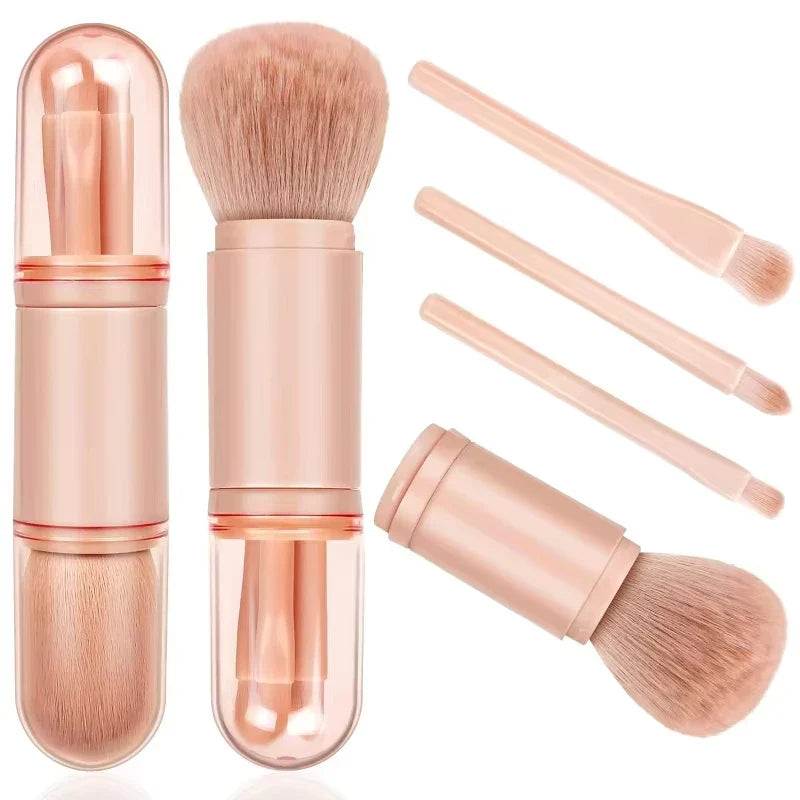 4in1 Travel Makeup Brushes Set Portable