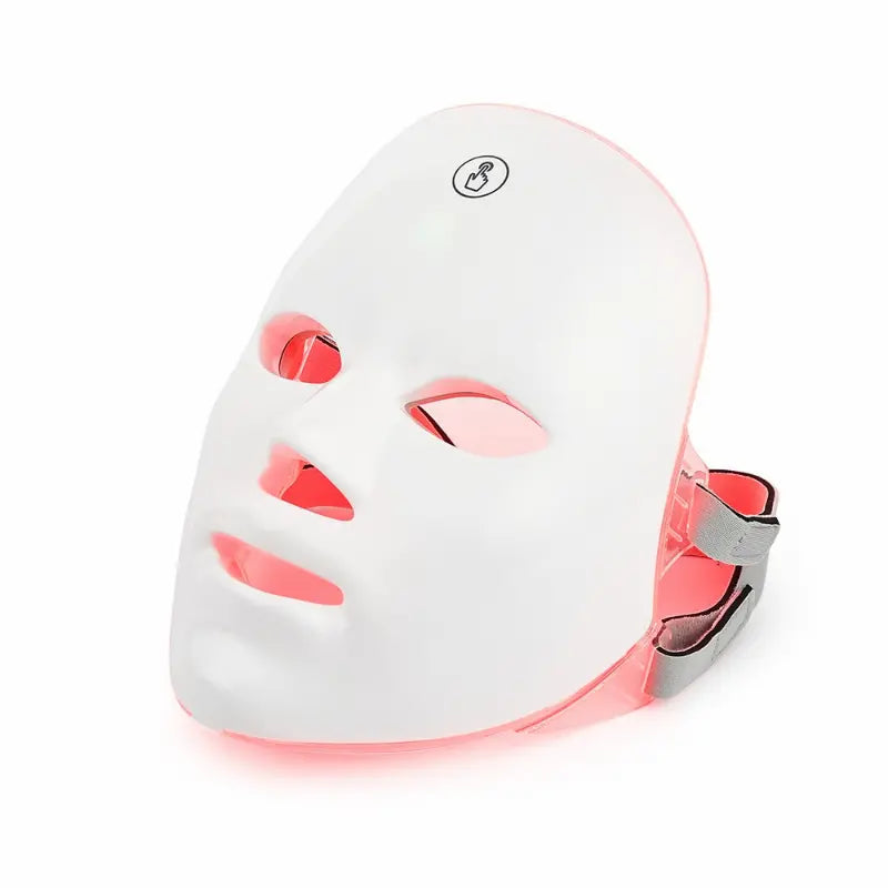 NNETM Portable 7 Color Light Facial Mask - Touch Screen Skin Care Device with Multi-Function Beauty Benefits - USB Charged