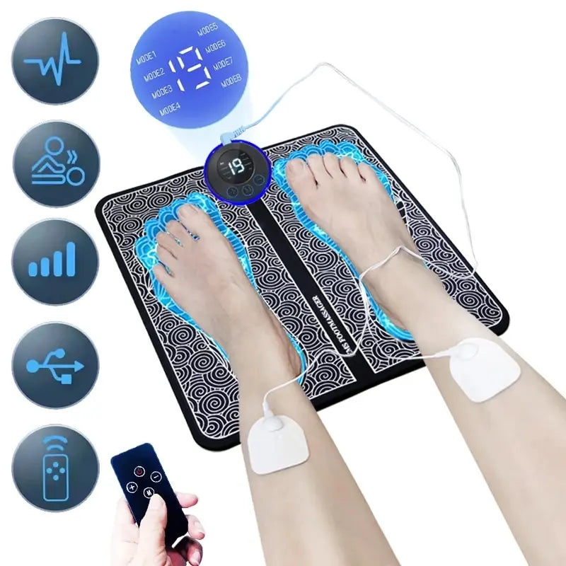 NNEOBA Electric Foot Massager Stimulation Pad Pressure Relief