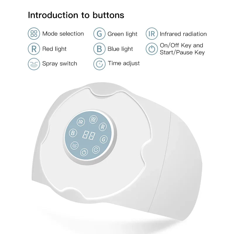 Upgraded 7-Color LED Photon Nano Spray - Moisturizing Face Spa