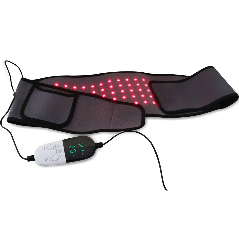 NNEOBA LED Infrared Red Light Therapy Belt Pain Relief And Slimming Device Grey