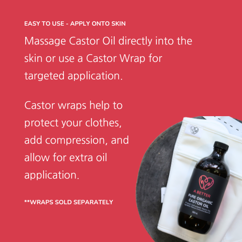 Pure Organic Castor Oil 1 Litre - Amber Glass Bottle