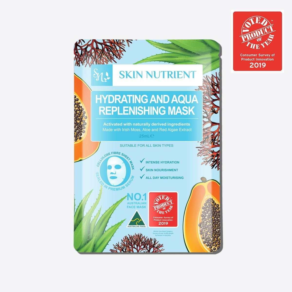Hydrating and Aqua Replenishing Face Mask (Box of 12)